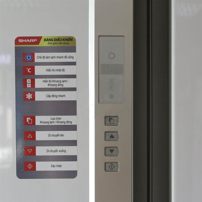 Tủ Lạnh Inverter Sharp SJ-FX680V-WH (605L) - Hàng chính hãng
